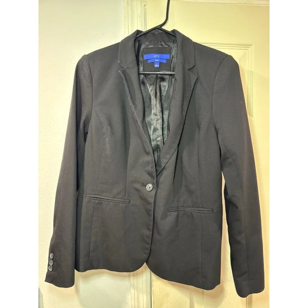 black single-button Apt. 9 women's blazer
